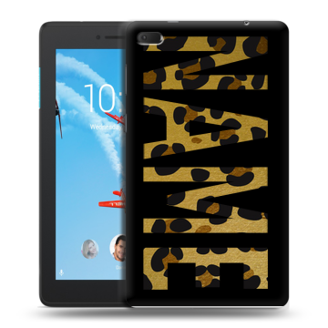 Силиконовый чехол на Lenovo Tab E7 с принтом NAME