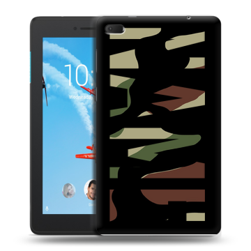 Силиконовый чехол на Lenovo Tab E7 с принтом NAME