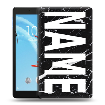 Силиконовый чехол на Lenovo Tab E8 с принтом NAME