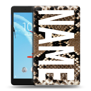 Силиконовый чехол на Lenovo Tab E8 с принтом NAME