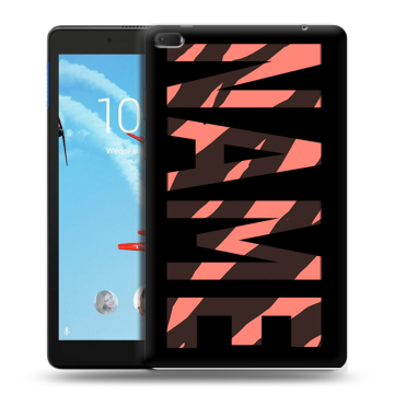 Силиконовый чехол на Lenovo Tab E8 с принтом NAME