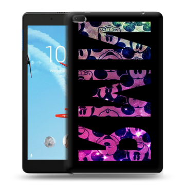 Силиконовый чехол на Lenovo Tab E8 с принтом ИМЯ
