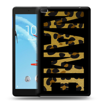 Силиконовый чехол на Lenovo Tab E8 с принтом NAME