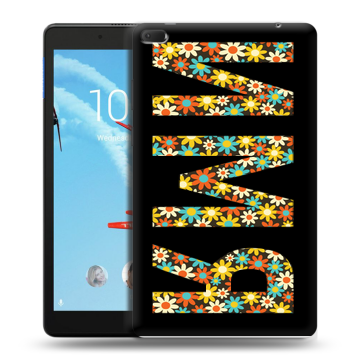 Силиконовый чехол на Lenovo Tab E8 с принтом ИМЯ
