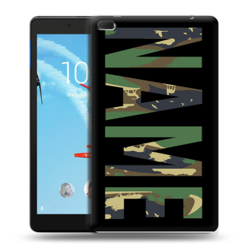Силиконовый чехол на Lenovo Tab E8 с принтом NAME
