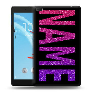 Силиконовый чехол на Lenovo Tab E8 с принтом NAME