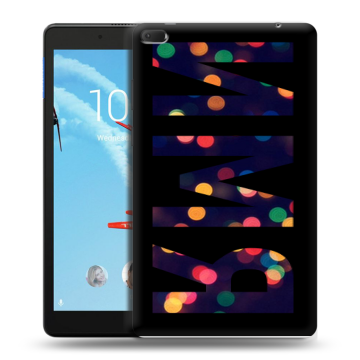 Силиконовый чехол на Lenovo Tab E8 с принтом ИМЯ