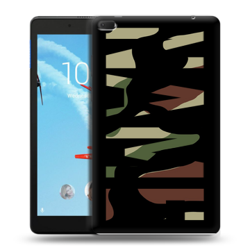 Силиконовый чехол на Lenovo Tab E8 с принтом NAME