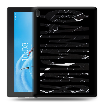 Силиконовый чехол на Lenovo Tab E10 с принтом ФАМИЛИЯ
