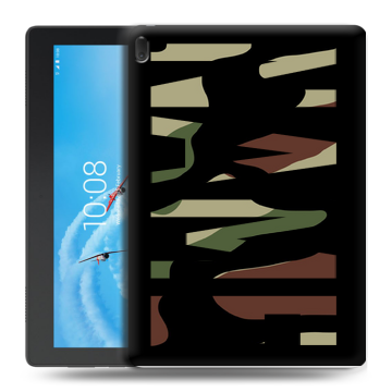 Силиконовый чехол на Lenovo Tab E10 с принтом NAME