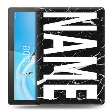Силиконовый чехол на планшета Lenovo Tab M10 с принтом NAME