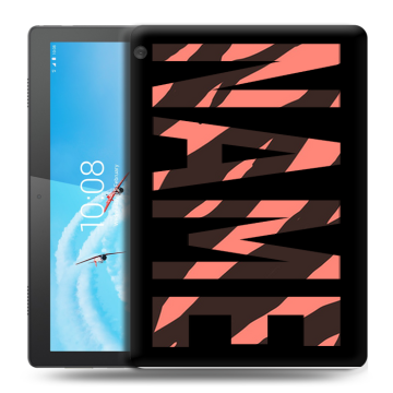 Силиконовый чехол на планшета Lenovo Tab M10 с принтом NAME
