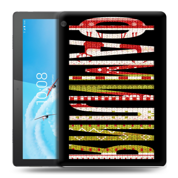Силиконовый чехол на планшета Lenovo Tab M10 с принтом ФАМИЛИЯ
