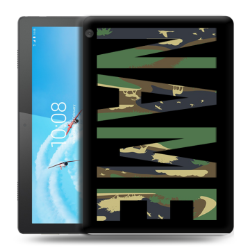 Силиконовый чехол на планшета Lenovo Tab M10 с принтом NAME
