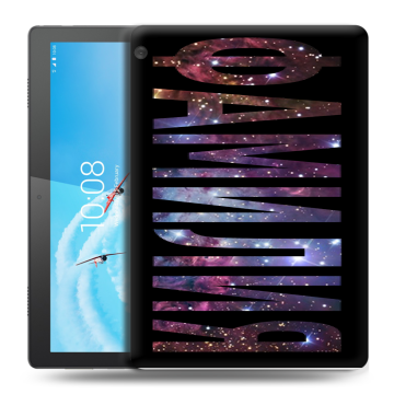 Силиконовый чехол на планшета Lenovo Tab M10 с принтом ФАМИЛИЯ