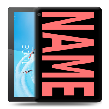 Силиконовый чехол на планшета Lenovo Tab M10 с принтом NAME