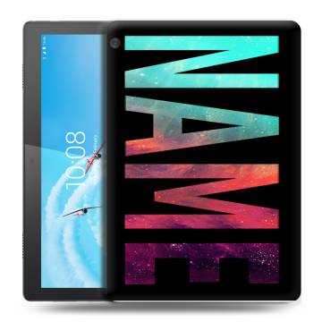 Силиконовый чехол на планшета Lenovo Tab M10 с принтом NAME