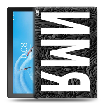 Силиконовый чехол на Lenovo Tab P10 с принтом ИМЯ