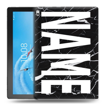 Силиконовый чехол на Lenovo Tab P10 с принтом NAME