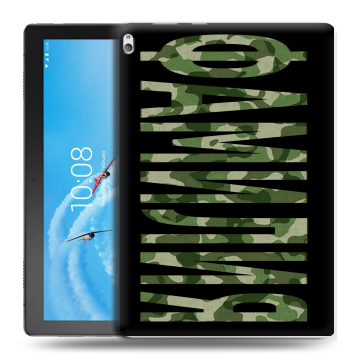 Силиконовый чехол на Lenovo Tab P10 с принтом ФАМИЛИЯ