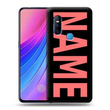 Силиконовый чехол на Vivo V15 с принтом NAME