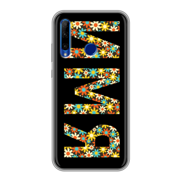 Силиконовый чехол на Huawei Honor 10i с принтом ИМЯ