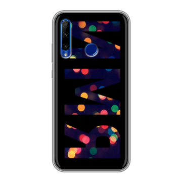 Силиконовый чехол на Huawei Honor 10i с принтом ИМЯ