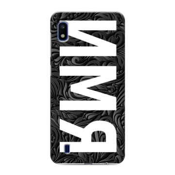 Силиконовый противоударный чехол на Samsung Galaxy A10 с принтом ИМЯ