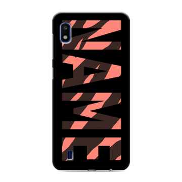 Силиконовый противоударный чехол на Samsung Galaxy A10 с принтом NAME