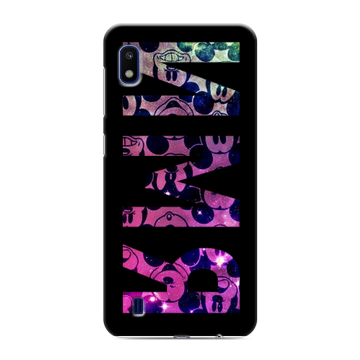 Силиконовый противоударный чехол на Samsung Galaxy A10 с принтом ИМЯ