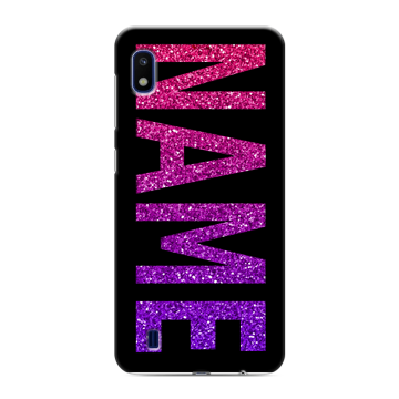 Силиконовый противоударный чехол на Samsung Galaxy A10 с принтом NAME