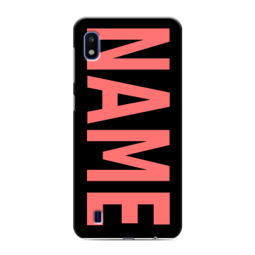 Силиконовый противоударный чехол на Samsung Galaxy A10 с принтом NAME