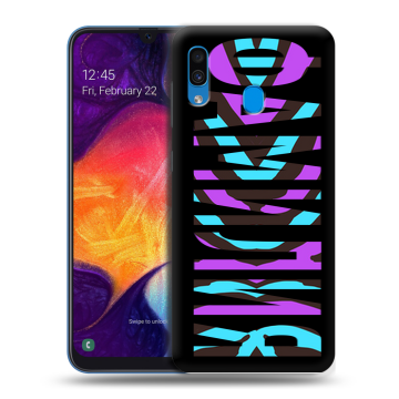 Силиконовый противоударный чехол на Samsung Galaxy A40 с принтом ФАМИЛИЯ