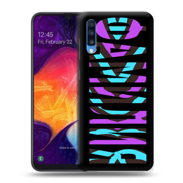 Силиконовый противоударный чехол на Samsung Galaxy A70 с принтом ФАМИЛИЯ