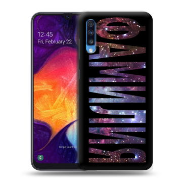 Силиконовый противоударный чехол на Samsung Galaxy A70 с принтом ФАМИЛИЯ