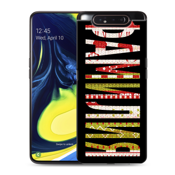 Силиконовый противоударный чехол на Samsung Galaxy A80 с принтом ФАМИЛИЯ