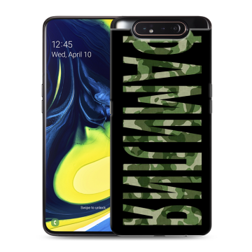 Силиконовый противоударный чехол на Samsung Galaxy A80 с принтом ФАМИЛИЯ