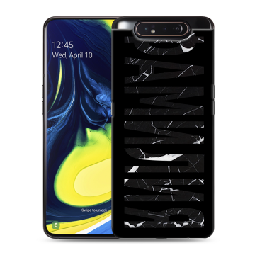 Силиконовый противоударный чехол на Samsung Galaxy A80 с принтом ФАМИЛИЯ