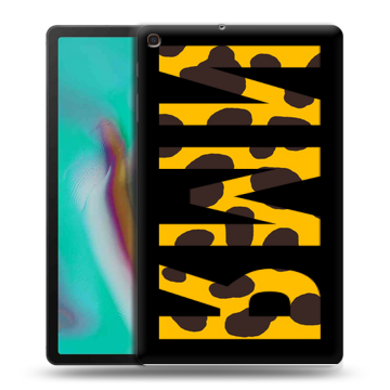 Силиконовый чехол на Samsung Galaxy Tab A 10.1 (2019) с принтом ИМЯ