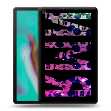 Силиконовый чехол на Samsung Galaxy Tab A 10.1 (2019) с принтом ИМЯ