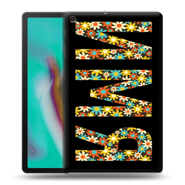 Силиконовый чехол на Samsung Galaxy Tab A 10.1 (2019) с принтом ИМЯ