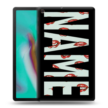 Силиконовый чехол на Samsung Galaxy Tab A 10.1 (2019) с принтом NAME