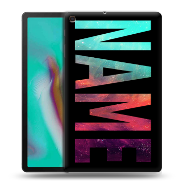 Силиконовый чехол на Samsung Galaxy Tab A 10.1 (2019) с принтом NAME