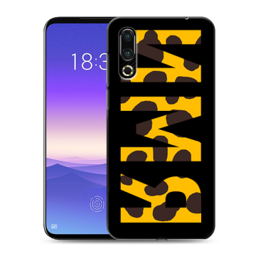 Пластиковый чехол на Meizu 16s с принтом ИМЯ