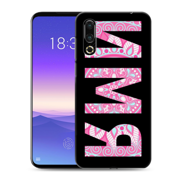 Пластиковый чехол на Meizu 16s с принтом ИМЯ