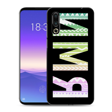 Пластиковый чехол на Meizu 16s с принтом ИМЯ