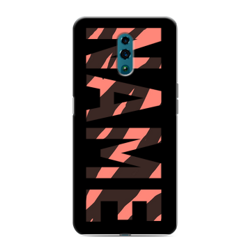 Силиконовый чехол на OPPO Reno с принтом NAME