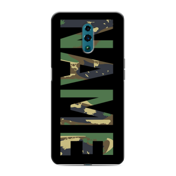 Силиконовый чехол на OPPO Reno с принтом NAME