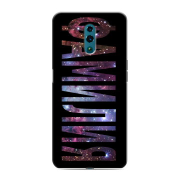 Силиконовый чехол на OPPO Reno с принтом ФАМИЛИЯ