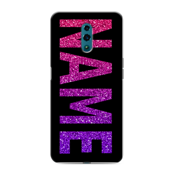 Силиконовый чехол на OPPO Reno с принтом NAME